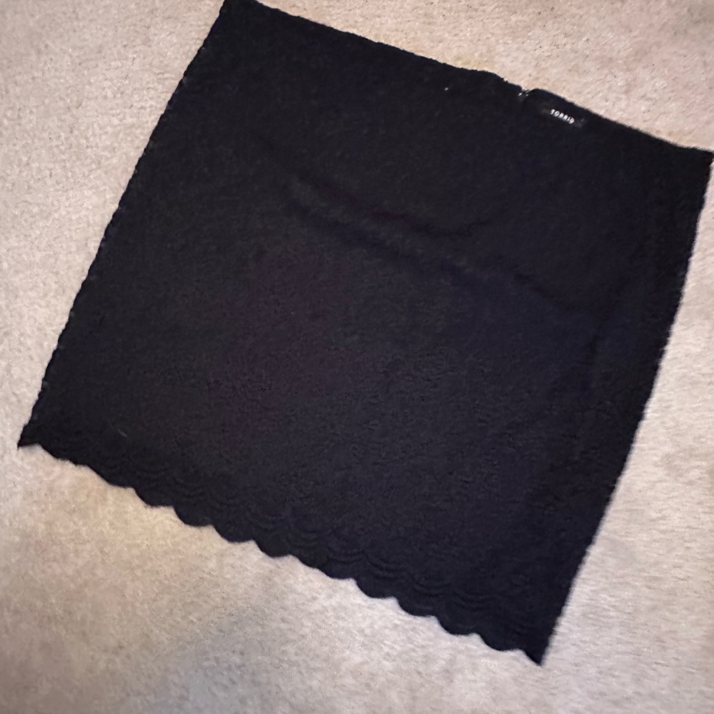 Torrid Black Lace Pencil Skirt